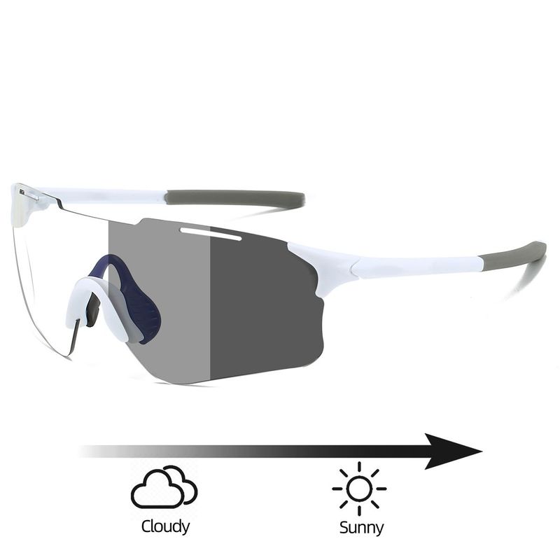 Day And Night Color-changing Large-frame Cycling Glasses Handsome Outdoor Sports Running Anti-glare Sunglasses_voghion.com