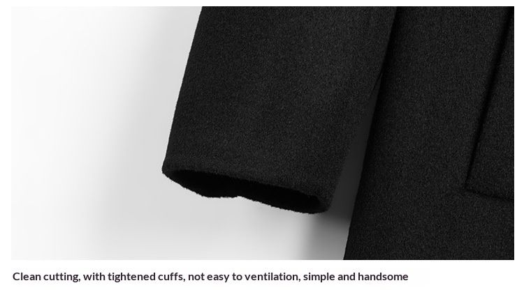 Hue Hue 2025 High-End 100% Double-Sided Premium Woolen Jacket Men's Over-Knee Wool Coat Wholesale_voghion.com