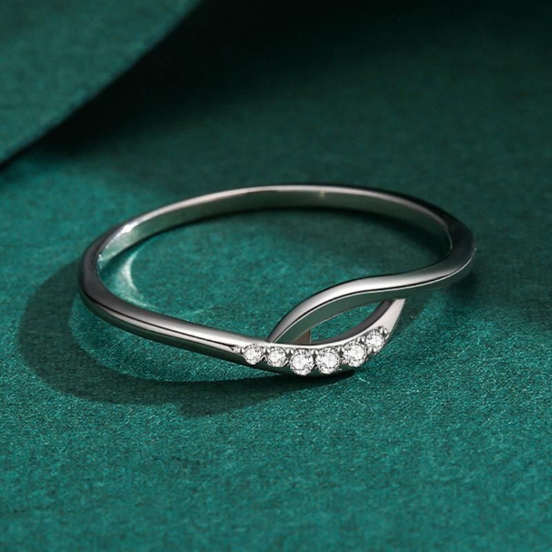 Tancise klassisk zirkon sølv ring damer smykker bryllup løfte fest gave_voghion.com