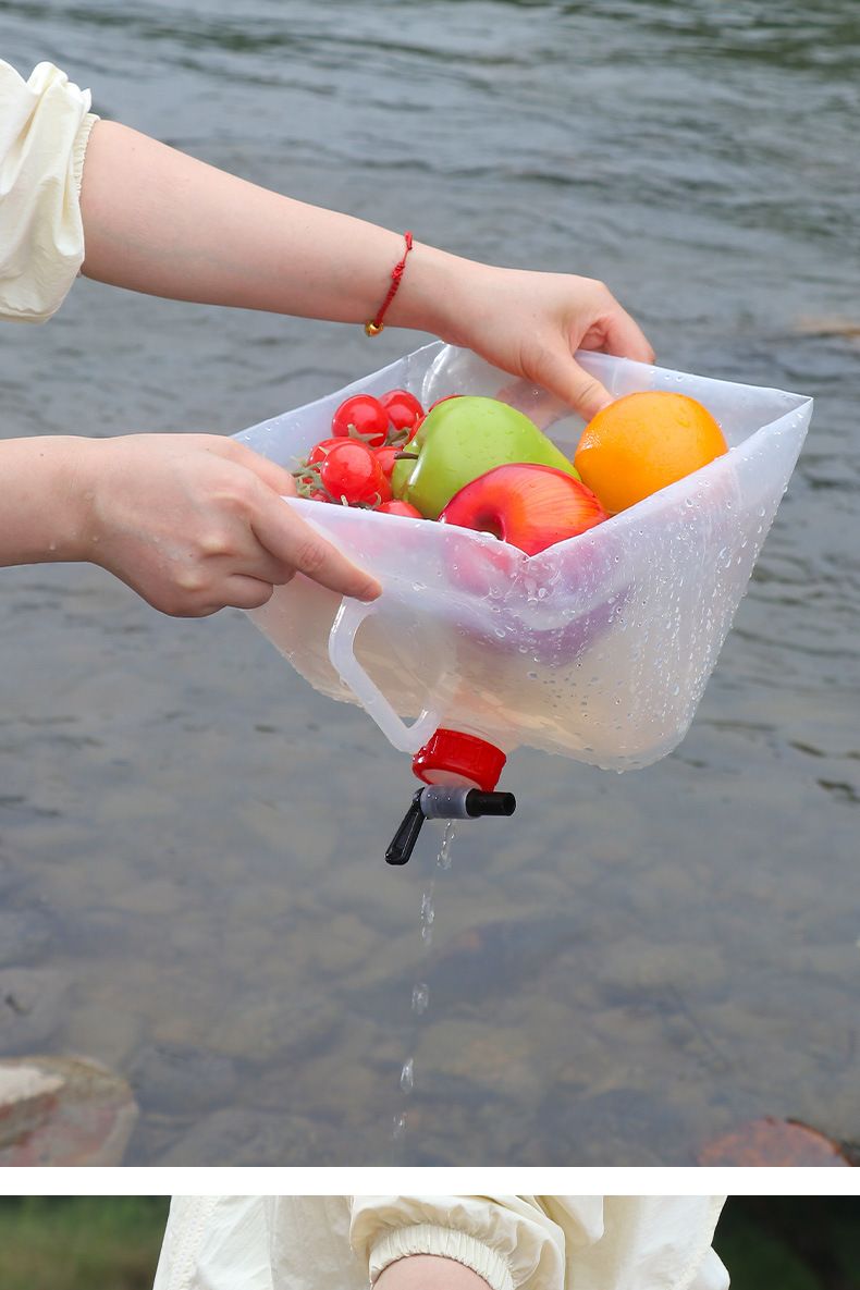 Outdoor Verdickte Faltbare Tasche Tragbare Große Kapazität Container Flasche Kunststoff Wasser Eimer Camping Ausrüstung Lieferungen_voghion.com