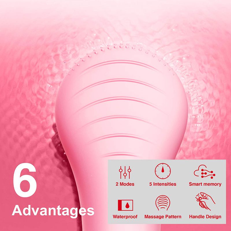 Sonic Electric Gesichtsreinigungsbürste Gesichtsmassage Hautpflege Silikon-Gesichtsreiniger Tiefenreinigung der Poren Haut Gesichtsreinigungsbürste_voghion.com