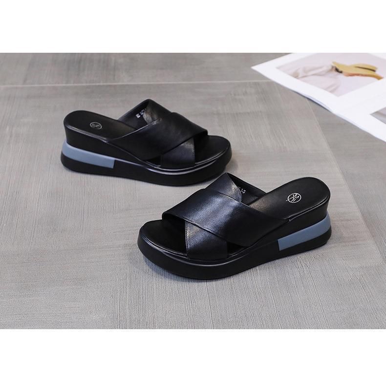 Bread Cool 2025 Summer Jaunas čības ar biezu apakšu, vienas līnijas sieviešu priedes kūka Slope Modes augstpapēžu sandales_voghion.com