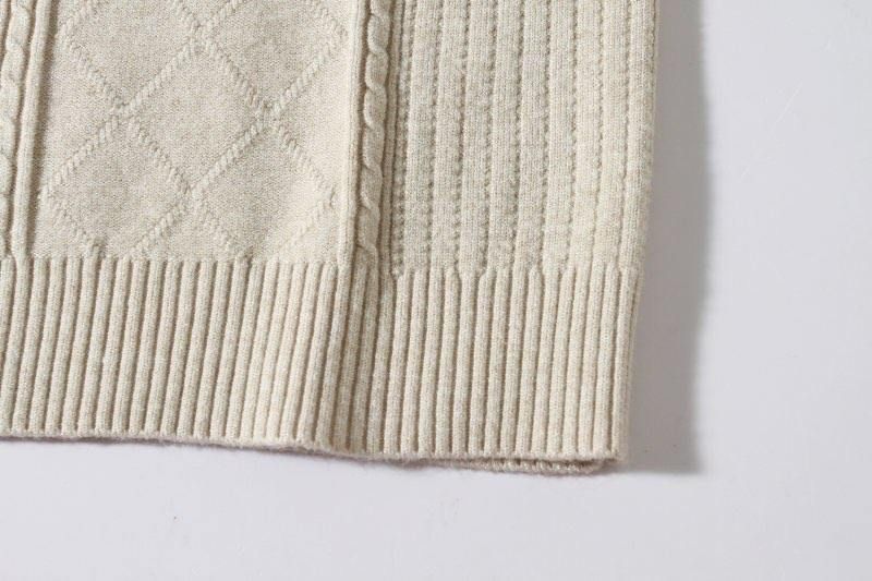 Grob gestrickter Herrenpullover – Thermopullover mit Reißverschlusskragen, entspannte Passform und maschinenwaschbar (M-3XL, 4 Farben, Winter-Freizeitkleidung)_voghion.com