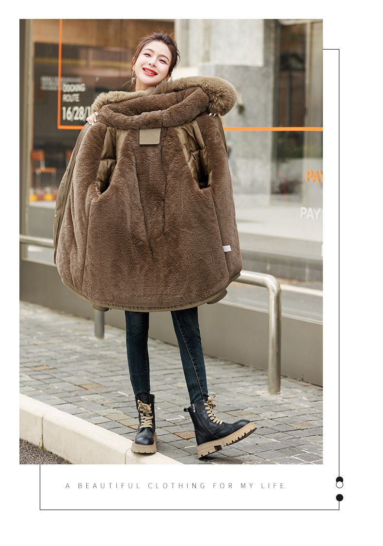 Gesteppte Parkajacke für Damen – Übergroßer Puffermantel mit Kapuze (Schwarz/Creme/Beige/Braun/Mint, M-XXL)_voghion.com