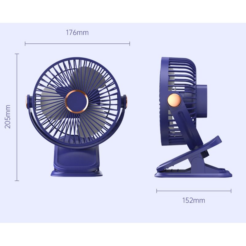 Novo carrinho de bebê portátil recarregável USB mini com ventilador pequeno_voghion.com