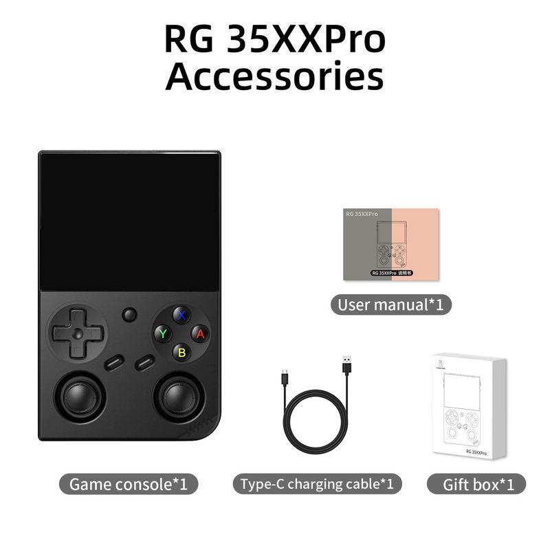 Console de jeu portable sans fil HD RG 35XXpro Open Source, double joystick rétro, connexion au téléviseur Arcade_voghion.com