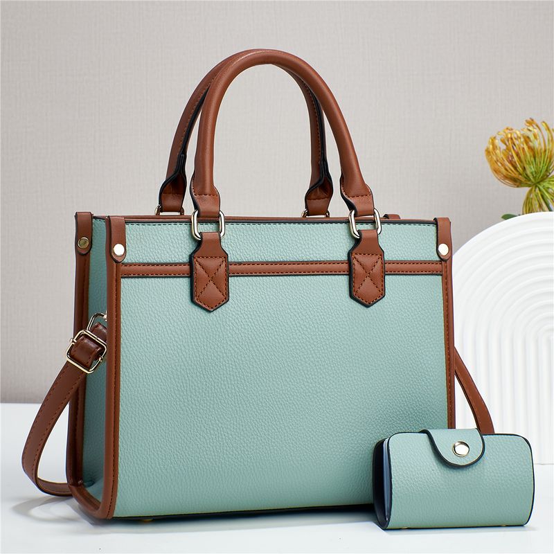 Mother And Child Bag Women's Bag Simple Casual Handbag Large Capacity 2-piece Set Shoulder Bag Crossbody Bag_voghion.com