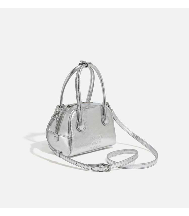 Korea Nischendesign Baseball Frühling Sommer Neue Damen Silber Trend Kissentasche Modetrend Tote Handtasche Stilvoll Vielseitig Lässig Täglich_voghion.com