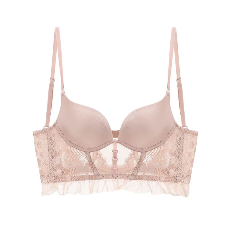 Soutien-gorge à bretelles en dentelle pour femme_voghion.com