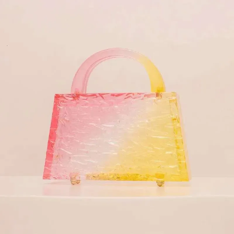 Borsa a mano alla moda 2025, in acrilico trasparente, pochette da sera, nuova borsa da donna, marchio originale, designer_voghion.com