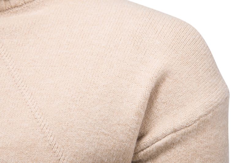 Tricots pour hommes col roulé mode pull à manches longues base_voghion.com
