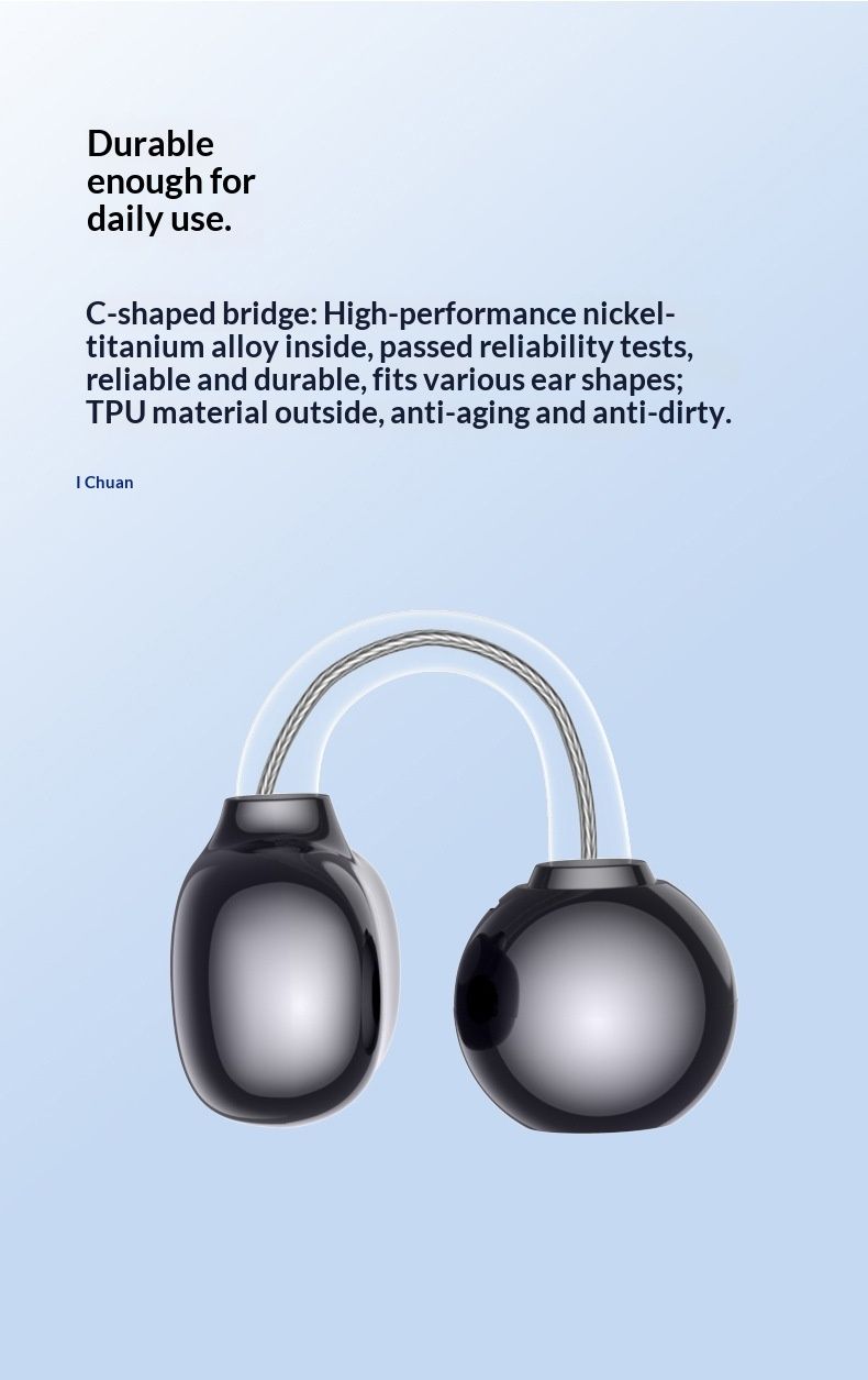 NeoGear AI Translation G126 Earphones Non-In-Ear Long Battery Life Gaming Sports Q72 Q71 Ear Clip Bluetooth 5.4_voghion.com