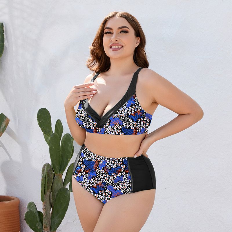 Hot Selling Bikini Sexy Plus Fat Plus Multi-Color Optional Split Swimsuit for Women_voghion.com