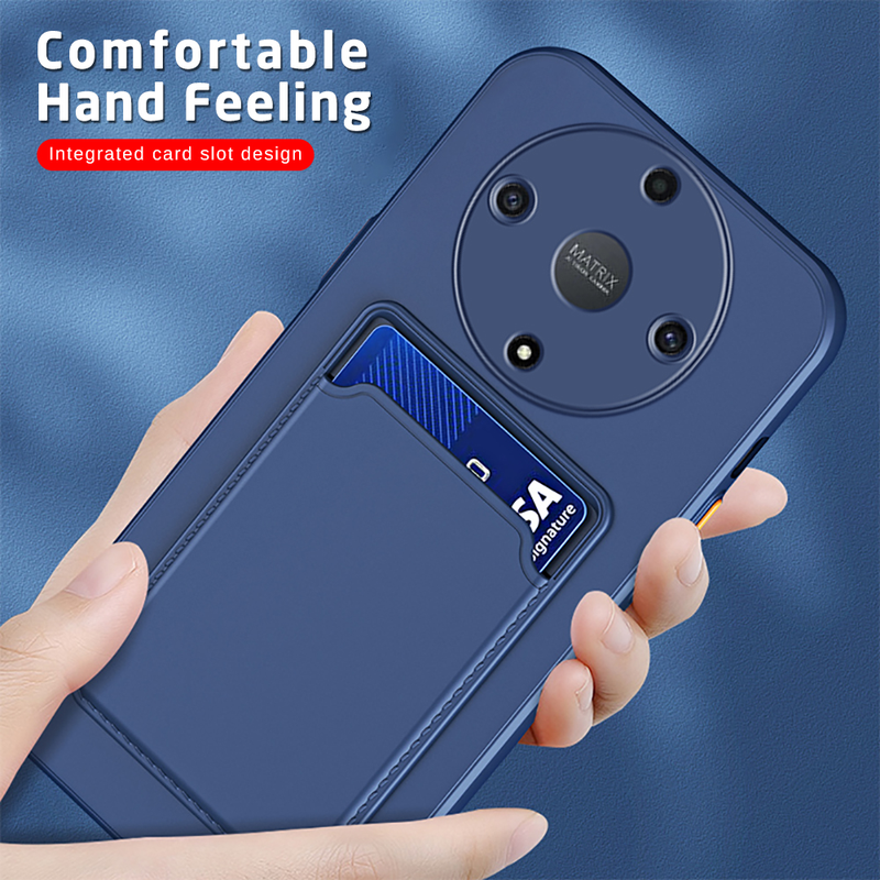Flüssigkeit Silikon Fall Für Honor Magie 5 Lite X8 X7 X8A X7A Funda Für Huawei P30 Pro P40 Lite Nova 9 8i Karte Slot Halter Tasche Abdeckung_voghion.com