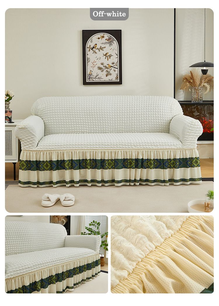 Housse de canapé élégante en gaze à bulles – Housse respirante et élégante pour la protection des meubles de salon (plusieurs couleurs et tailles)_voghion.com