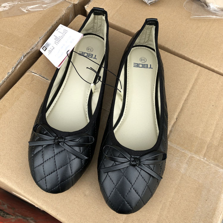 2024 Russische Single-Checked Fliege flache Schuhe für Damen Singles Live-Streaming in großen Größen_voghion.com
