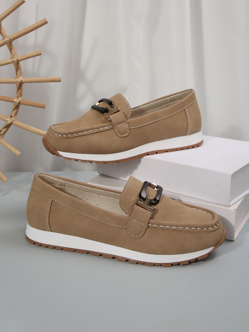 Fashion Fit Single für Frauen 24 neue runde Zehenpartie Mode lässig Plus Size Le Fu Dou Schuhe kleiner Duftstil_voghion.com