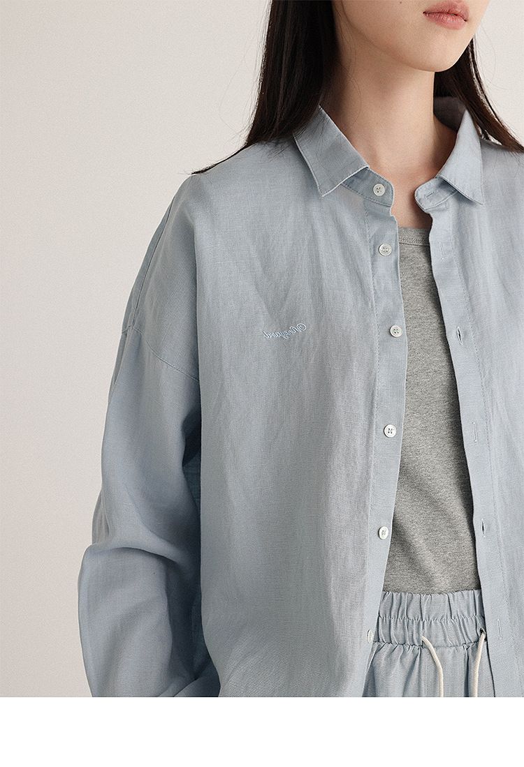 GraceChic CHAO-Empfehlung! 'Long Island Urlaub': Atmungsaktives Langarmhemd und Shorts aus Tencel-Leinen für den Sommer_voghion.com