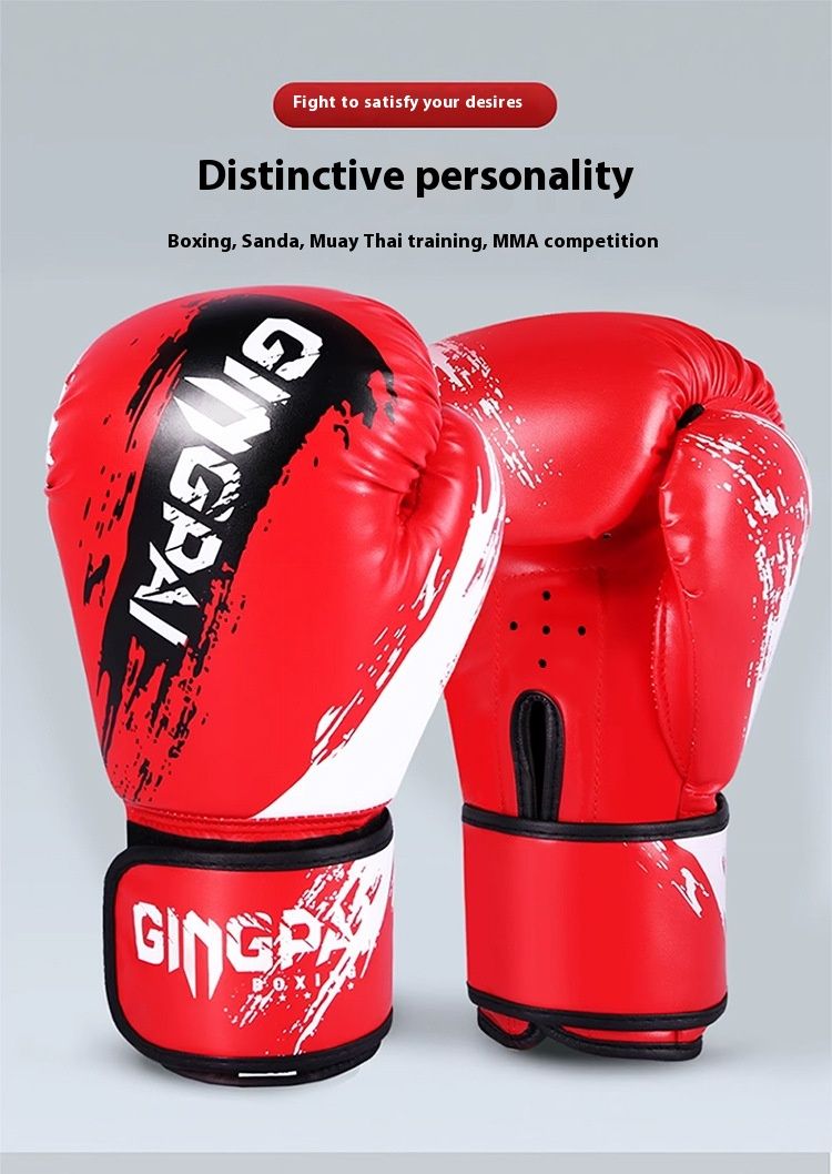 Principiante in sacchi di sabbia per adulti, combattimento libero, allenamento al combattimento, guantoni da boxe ispessiti per uomo e donna, principianti_voghion.com