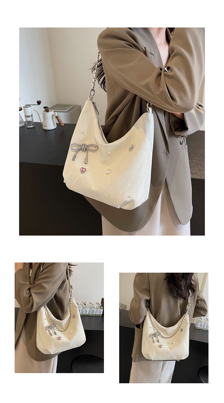 Women's Bags Students' Large Capacity Bags For Class, Women's New Style Korean Tote Bags, Versatile Shoulder Messenger Bags, Commuter Bags_voghion.com