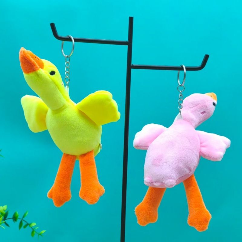 Mochila de peluche de ganso grande con diseño de celebridad de Internet, llavero exquisito de primera calidad, regalo creativo_voghion.com