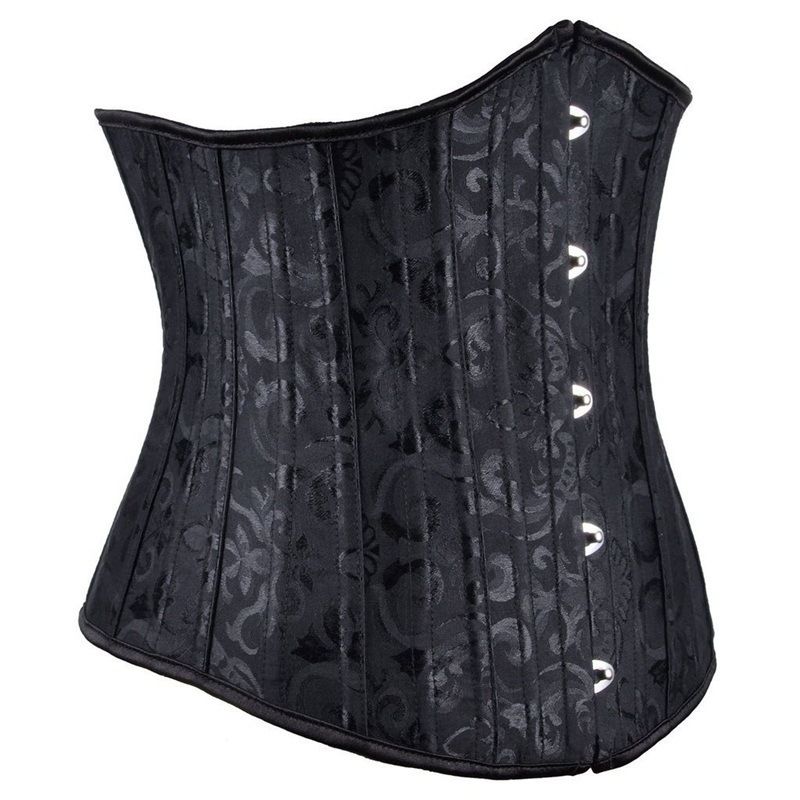 palace corset 24 steel bone girdle waist clip support chest and abdomen shaping garment abdominal belt_voghion.com