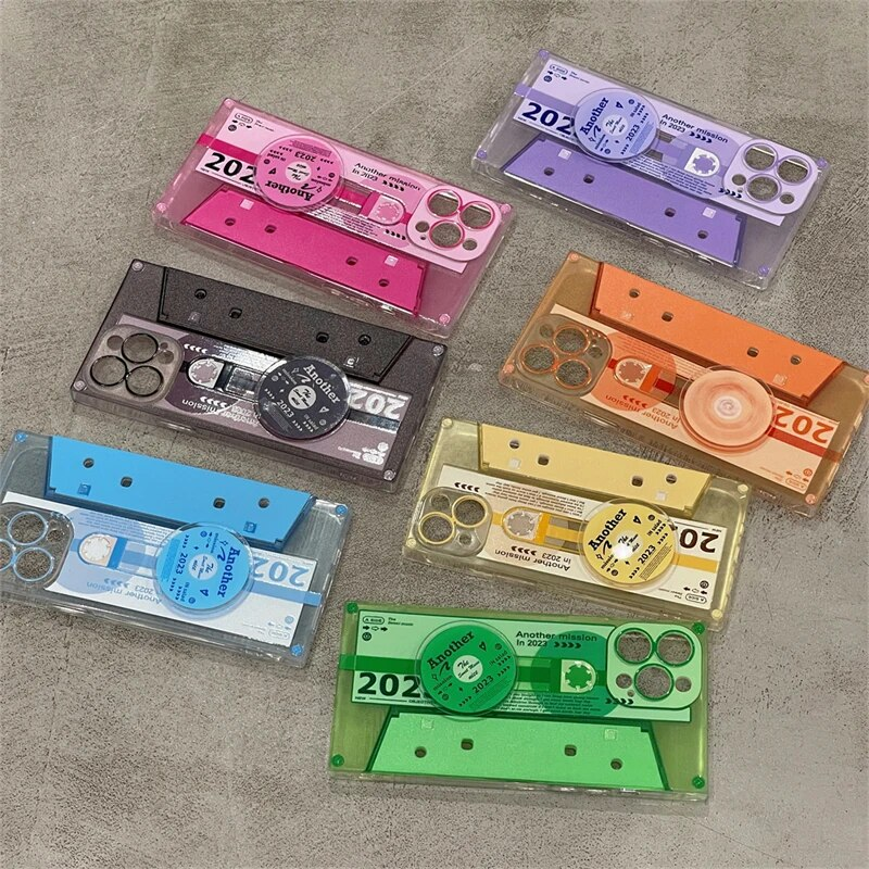 Creativo Retro Rotante CD Cassa Del Telefono Per iphone 14 13 11 12 Pro Max Y2k Hot Divertente Lettera Copertina Morbida Piazza Ragazza Rosa_voghion.com