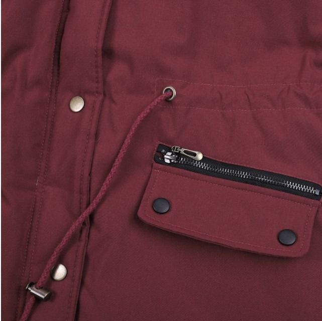 Parka invernale da donna con cappuccio in pelliccia sintetica – Cappotto oversize foderato in pile, coulisse in vita e chiusura con cerniera (S-5XL, 5 colori)_voghion.com