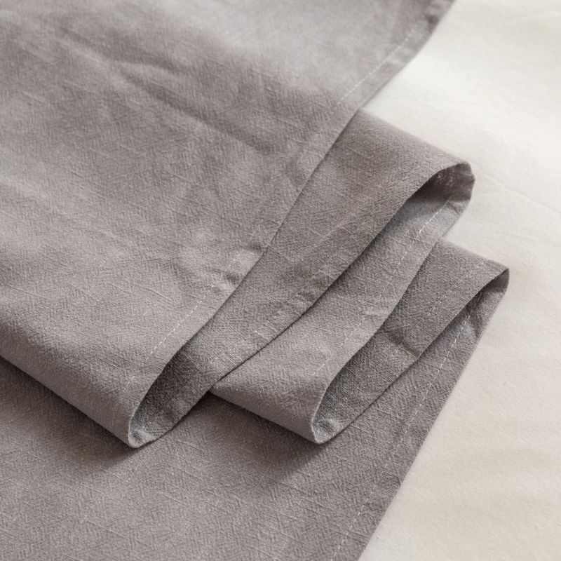 Asciugamano da letto in cotone e lino, semplice e alla moda, di colore solido, per hotel, locanda, in cotone e lino_voghion.com