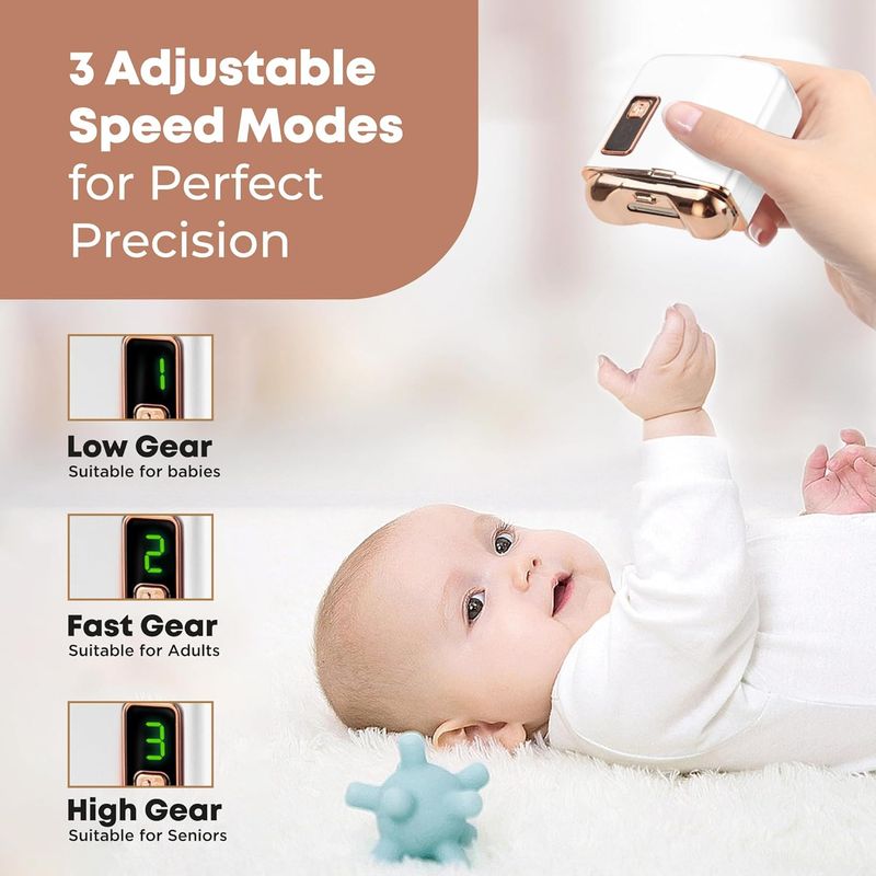 Wiederaufladbarer Nageltrimmer – Automatischer Schneider für Zehen/Finger_voghion.com