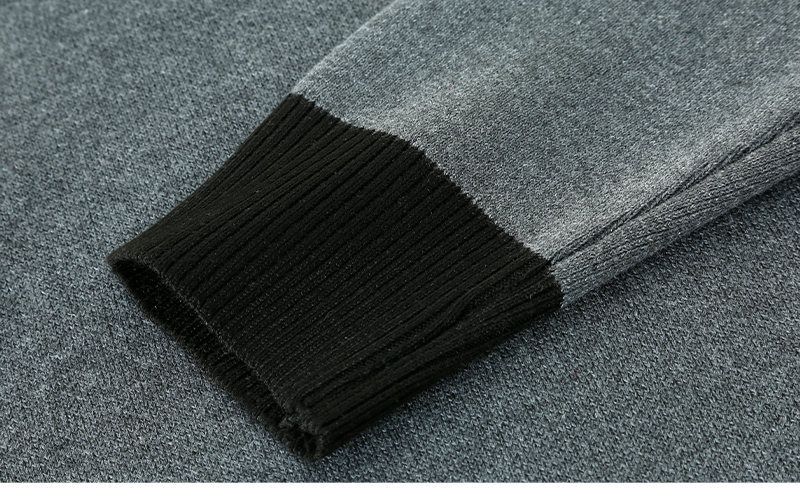Pull tricoté à col montant et demi-fermeture éclair pour homme, haut décontracté, tendance, chaud, nouvelle collection automne et hiver 2023_voghion.com