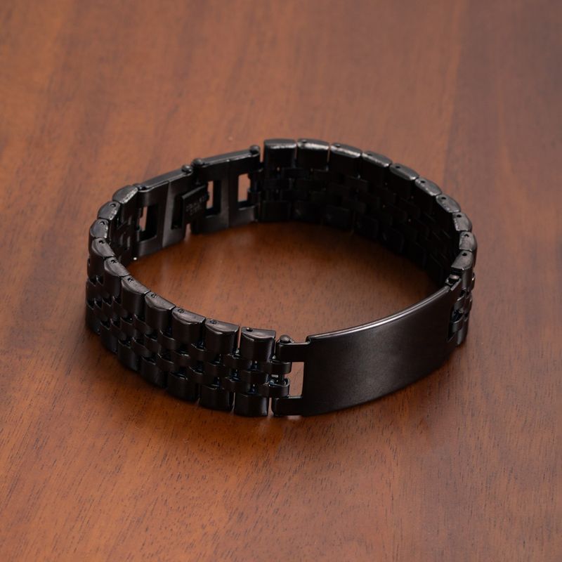Cinturino per orologio da uomo di lusso, liscio, curvo, di alta qualità, con incisione in oro, resistente allo sbiadimento, stile hip-hop._voghion.com