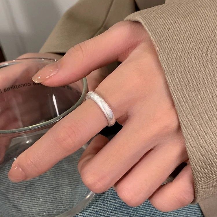 High-Value Versatile Plain Band For Women, Tail Niche Design, High-End Feel, Light Luxury Index Finger Ring, Open Ring_voghion.com