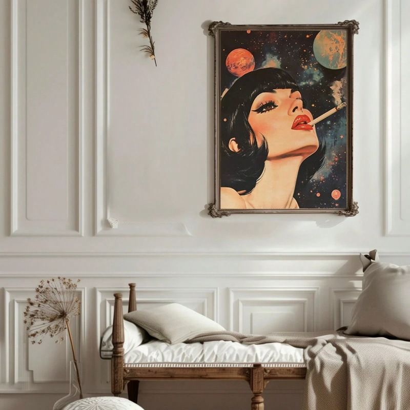 Framed Canvas Wall Art Living Room Print Decorative Poster Hanging Painting With Frame_voghion.com