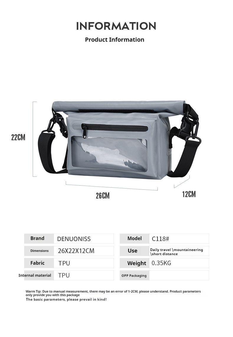 Nova mrežasta nepremočljiva torba, pohodniška torba, kolesarska torba, torba za plavanje, torba za plažo, torba za plavanje, nepremočljiva torba, torba za čez ramo_voghion.com