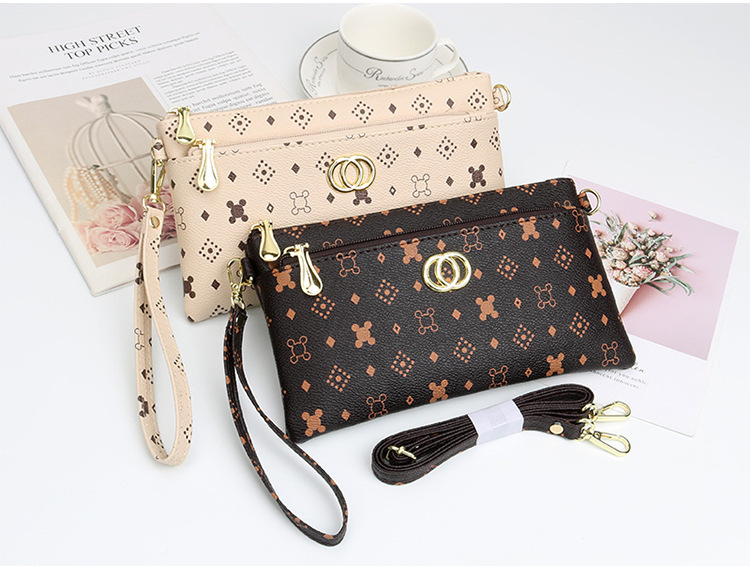 Nuova borsa a tracolla da donna floreale Borsa a tracolla da donna semplice in stile coreano moda semplice pochette per cellulare borsa portamonete_voghion.com