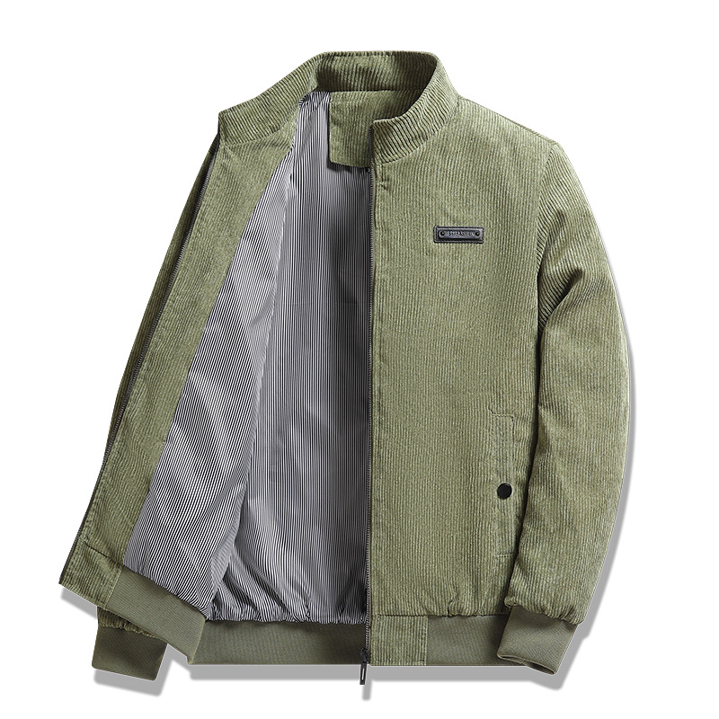 Winter New For Men, Autumn Winter Coat, Corduroy Cotton Jacket, Thickened Lambskin, Sports And Leisure Jacket With Added_voghion.com