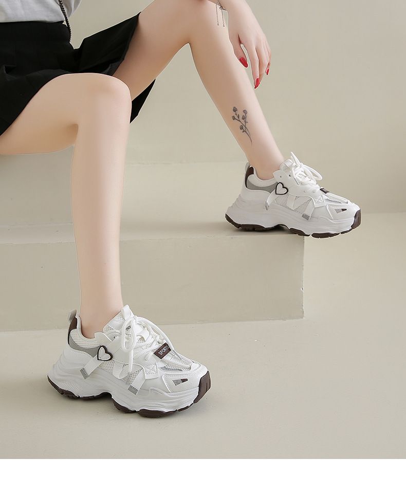 Women's Chunky Dad Shoes - Platform Sneakers For Running & Casual Wear, Thick Sole Comfortable Walking Shoes_voghion.com