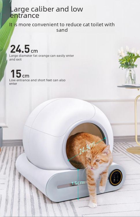 Bac à litière intelligent pour chat Hot Pet, transfrontalier, nettoyage automatique, déodorant électrique, machine à litière pour chat entièrement fermée_voghion.com