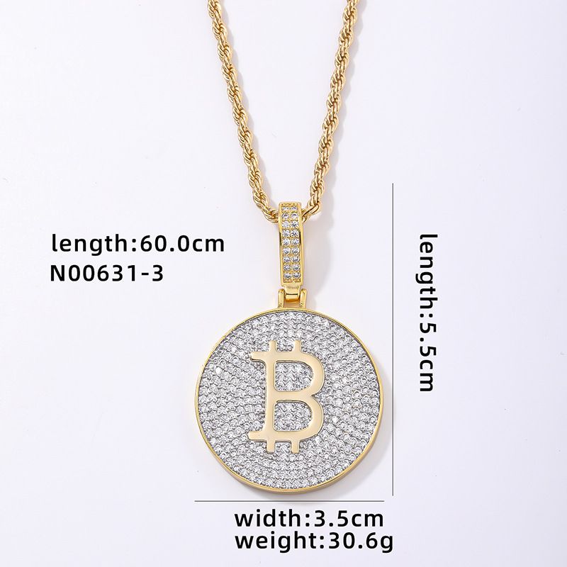 Hip Hop Hot Sale Bitcoin Volldiamantenanhänger Männer- a Fraemode Halskette populär Spezial_voghion.com