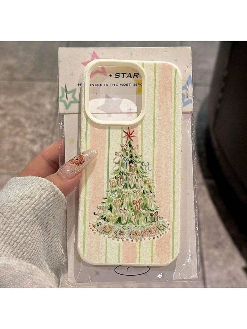50704555550<=3 Various Christmas Tree Compatible 17 16 Phone Case 15 Pro Leather Texture 14 Cross-Border 13 Holiday_voghion.com