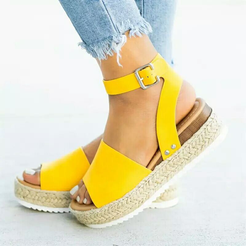 Spring/Summer 2025 Large Rope Matsuke Thick Sole Buckle Flat Bottom Women's Sandals_voghion.com