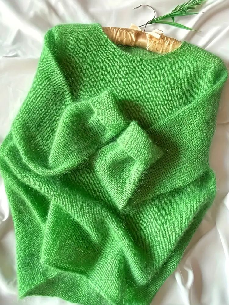 Müheloser Komfort-Strickpullover – Leichter Pullover mit elegantem Häkeldetail_voghion.com