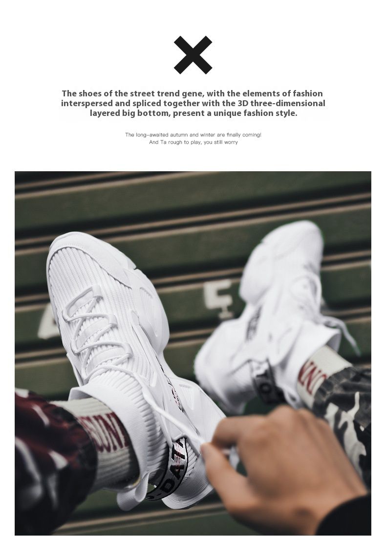 Trendy Dad 2022 Herbst Flyknit High Top Casual Sports Ultraleichte große Herrenschuhe_voghion.com