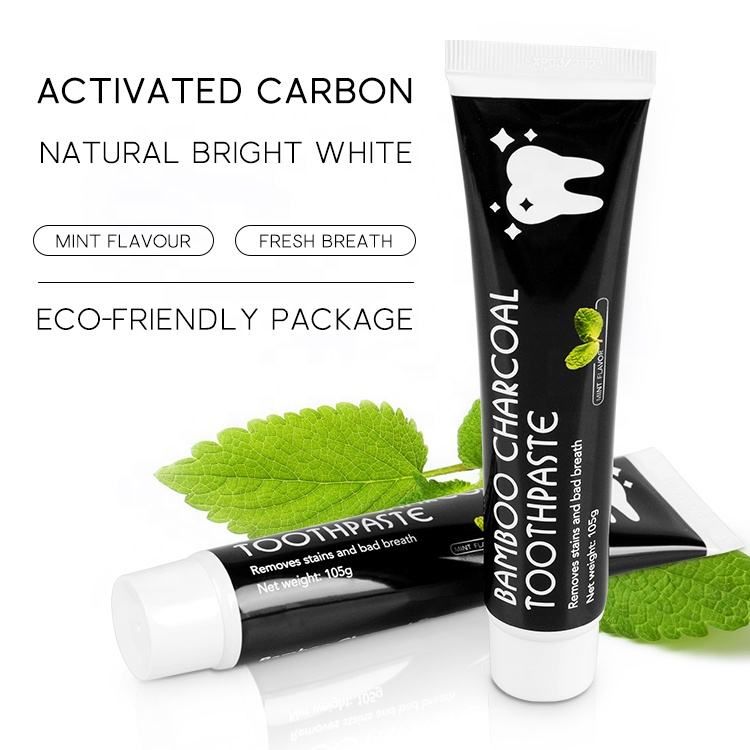 Commercio all'ingrosso di prezzi di fabbrica di etichette private biologiche con dentifricio al carbone attivo ecologico_voghion.com