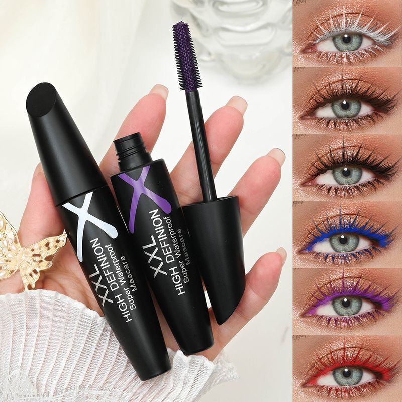 Sechs Farben: Schwarz und Weiß, Blaurot, Lilabraun. Augenfarbe: Schwarz, dick, länglich, wasserfest, nicht schwindlig, leicht zu entfernendes Make-up._voghion.com