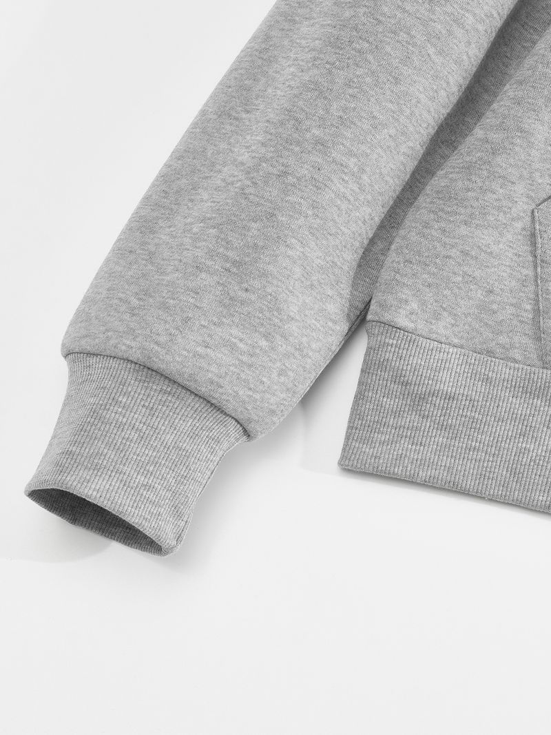 Felpa con cappuccio color-block da uomo: pullover alla moda con pannelli a contrasto e vestibilità comoda (grigio chiaro/nero/kaki/blu navy)_voghion.com