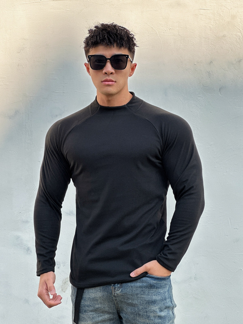 Nuovo maglione sportivo casual da uomo, autunno e inverno, con scollo rotondo, ampio, con cerniera sul fondo, in velluto_voghion.com