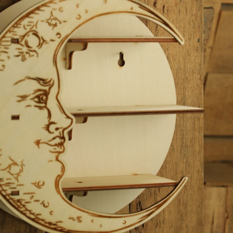 Houten wandrekken Eenvoudige huisdecoratie houten ambachten groothandel_voghion.com