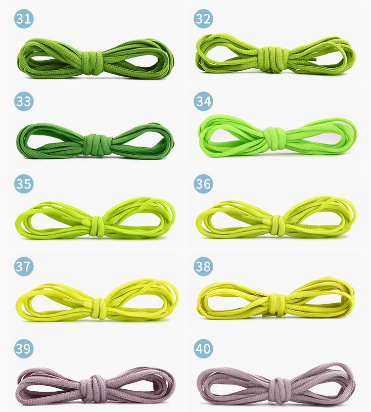Lacci ovali a semicerchio da 6 mm in poliestere colorato_voghion.com